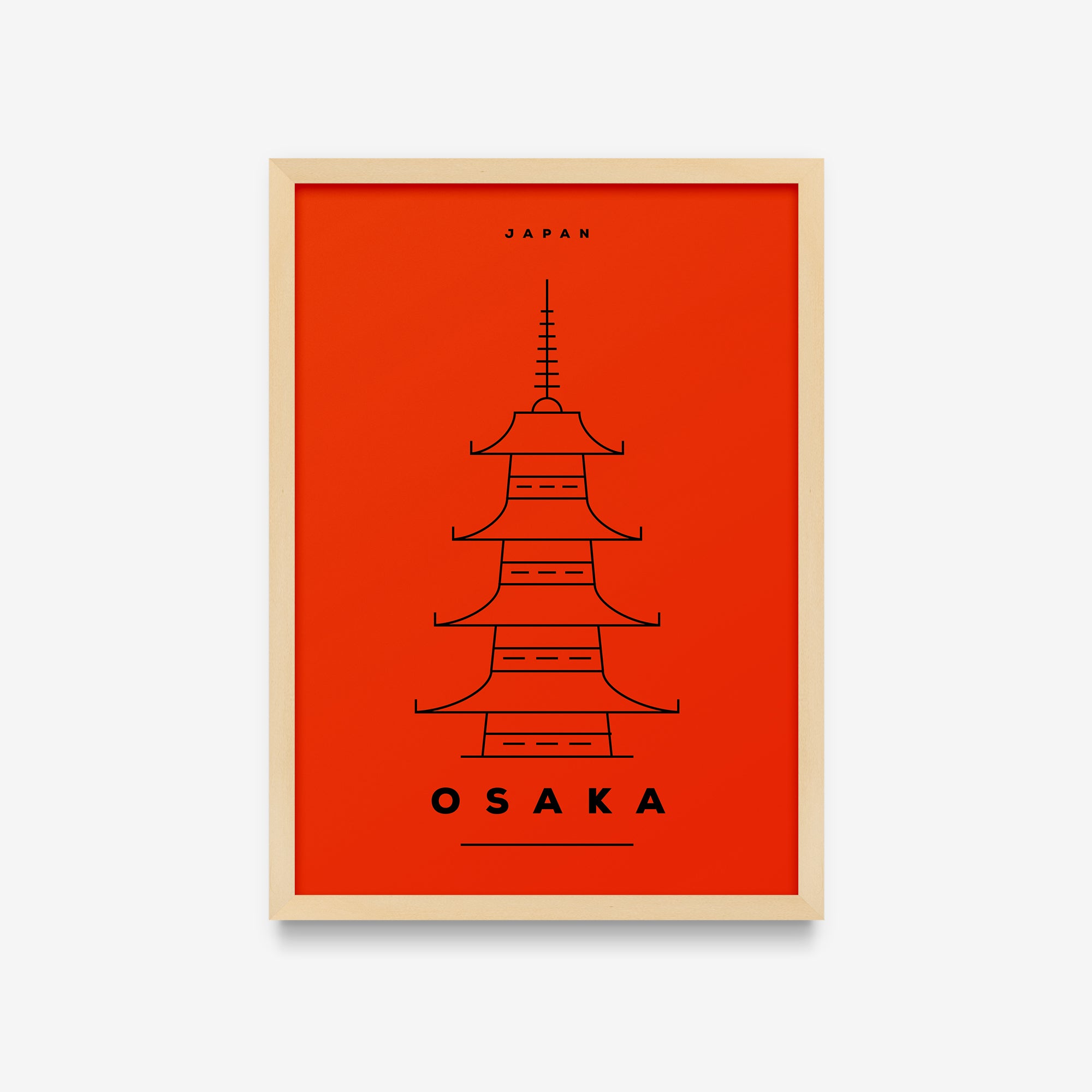 Minimal Poster - Osaka